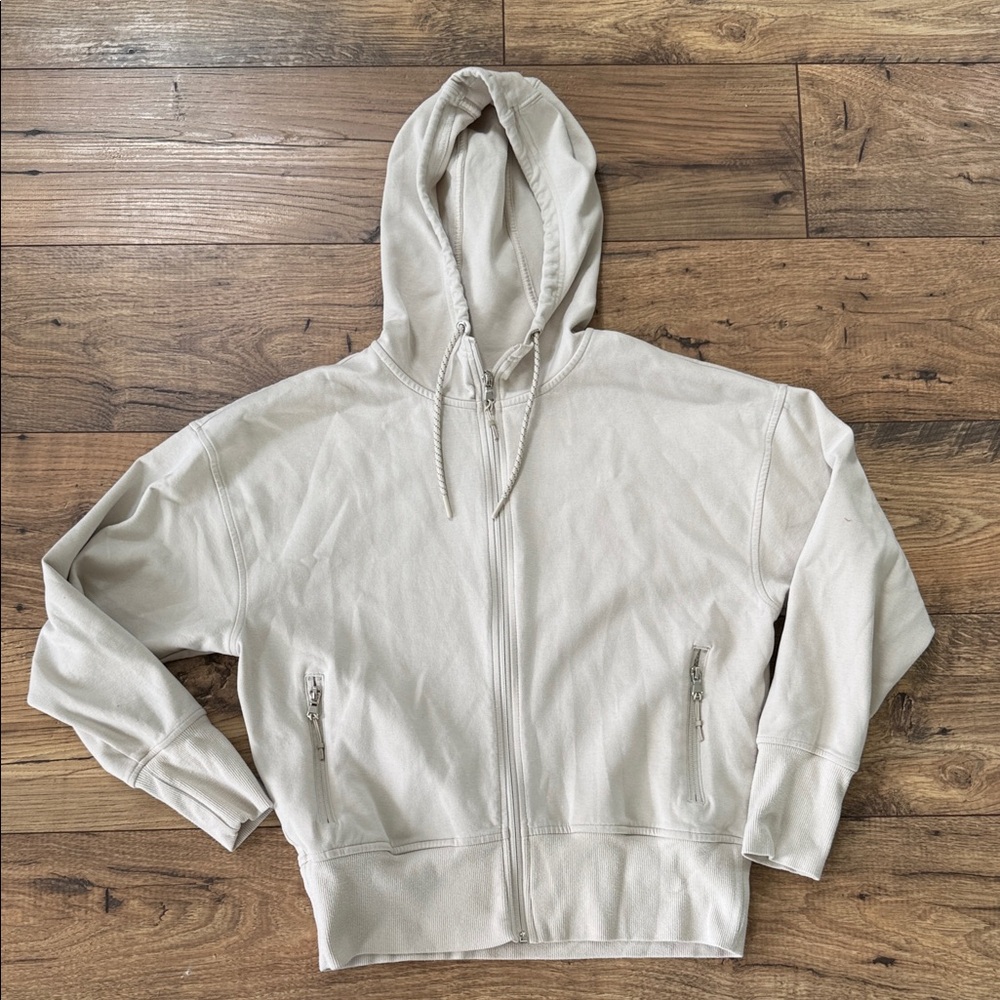 Old Navy Active Dynamic Fleece Hoodie in Light Beige